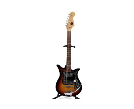 A vintage Kay ET200S, early 1970's, with laminated maple steel re-enforced neck, rosewood fretboard, fitted with tremolo, two