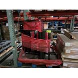 Approximately 9 rolling shelf displays
