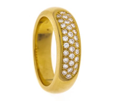 Fa. Wempe Brillant-Ring GG 750/000 mit 31 Brillanten, zus. 0,60 ct TW/VS(1xSI), RG 58, 11,3 g