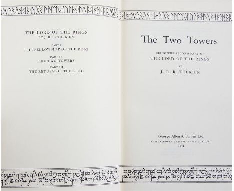Tolkien, J R R: The Lord Of The Rings. Complete in three volumes: The Fellowship Of The Ring; The Two Towers; The Return Of T
