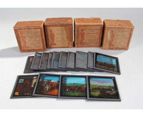 Lantern Slides, Boer War - No. 1, 2, 4, 8 Transvaal war - all in original boxes. 