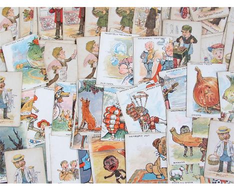 Two sets of Victorian cards, the first set with 24 pairs, one single and a joker, the second set with 14 sets of four cards i
