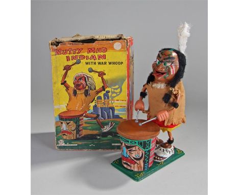Nutty Indian automaton, with war whoop, by Marx & Co