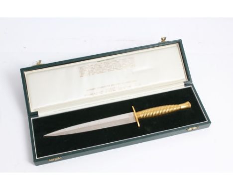 Wilkinson Sword commemorative Fairbairn Sykes FS Commando knife, to honour the Allied Commando Units of the Second World War,