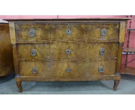 A 19th Century German walnut commode