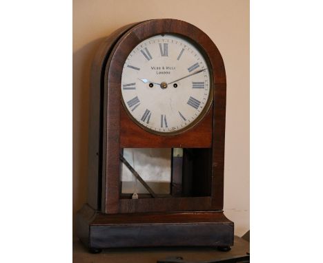 Webb & Meek of London arch top bracket clock, 52cm tallDial is 23 cm in diameter.