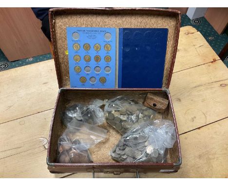 G.B. - Mixed coinage to include George VI brass Three Pence 1949 F (N.B. Scarce), pre 1947 silver (N.B. Estimated face value 