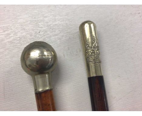 20th Hussars swagger stick and Royal Scots swagger stick (2)