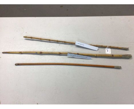 Queens Own Royal West Kent swagger stick, Buffs 3rd Foot Swagger stick and 57 th Foot swagger stick (3)