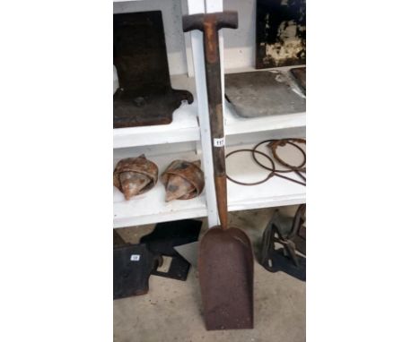 A steam engine shovel