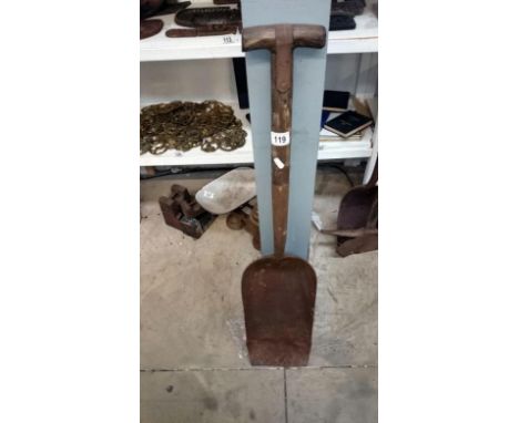 A steam engine shovel
