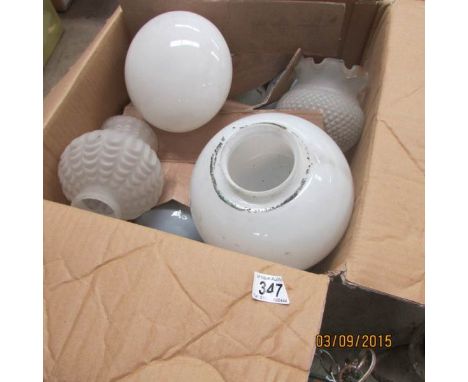 A box of lamp shades