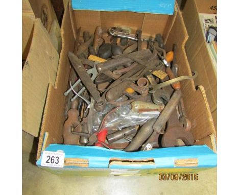 A box of various tools