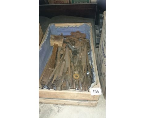 A large quantity of tools including files, spanners etc
