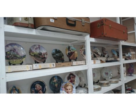 Approximately 18 Steam Engine/Locomotive collectors plates