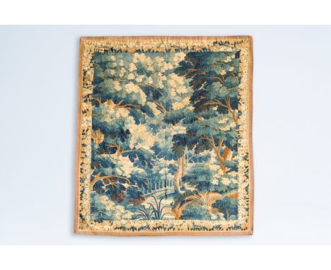 Full title: A Flemish wall tapestry with a forest view, 17th C.Description:207 x 171 cmCondition reports and high resolution 
