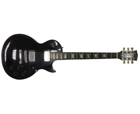 GIBSON LES PAUL STUDIO MODEL ELECTRIC GUITAR WITH HARD CASE. A fine example here. This a Gibson Les Paul Studio in black circ