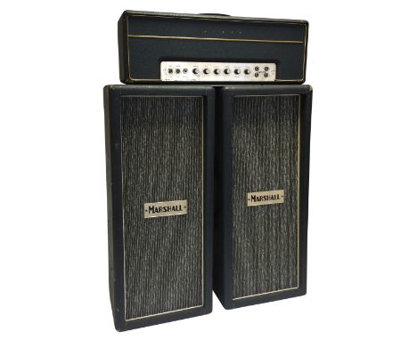 MARSHALL JTM45 MKII. An amazing opportunity to own a complete set, a Marshall JTM MKII amplifier and two matching speaker cab