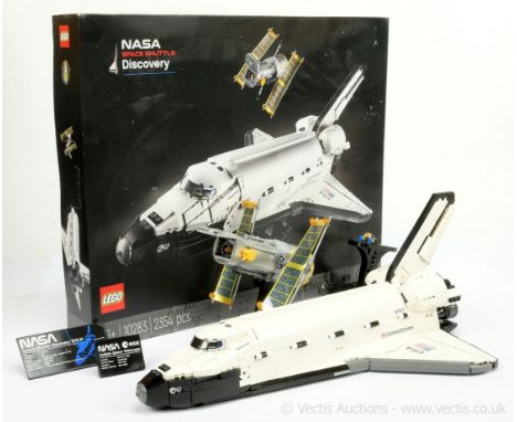 Lego Ideas set Nasa Space Shuttle Discovery set number 10283, Model is built and appears in Excellent condition, but has not 