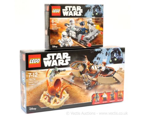 Lego Star Wars sets to include 75174 Desert Skiff Escape, 75166 First order transport Speeder battle pack. Both within Near M