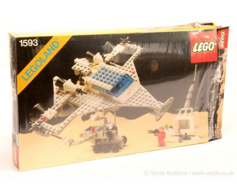 Lego Vintage space set, Super model set number 1593. Within an opened box, has not been checked for completeness, Appears in 
