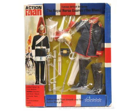 Palitoy Action Man Vintage Famous British Uniforms - 34127 The Royal Horse Guards "The Blues" comprising plumed helmet, tunic