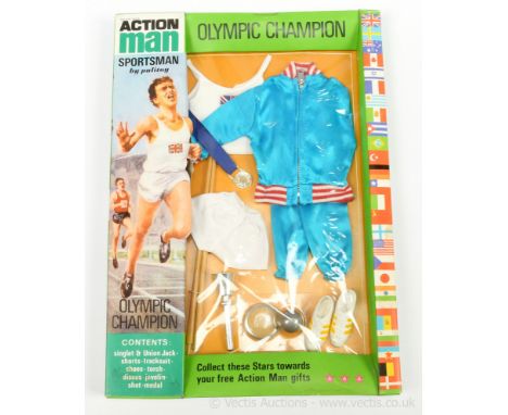 Palitoy Action Man Vintage carded Sportsman 34824 - Olympic Champion - Near Mint to Mint within Excellent Plus sealed packagi