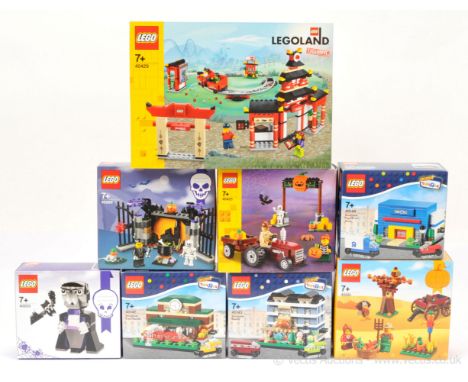 Lego Sets to include, Ninjago World Legoland Exclusive set number 40429, Halloween Hayride set number 40423, Bricktober Toys 