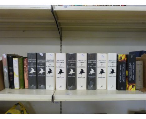 Nine first edition (seven of which are signed by the author) of Suzanna Clarke's Jonathan Strange and Mr Norrell. The lot als