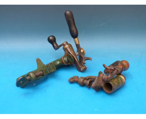 Two cartridge re-loading tools, one by Jeffries of Norwich