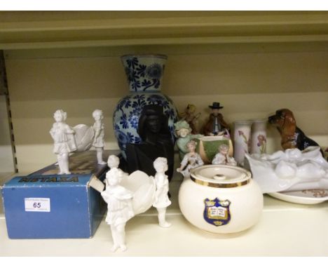 A large collection of mainly continental ceramic figures etc