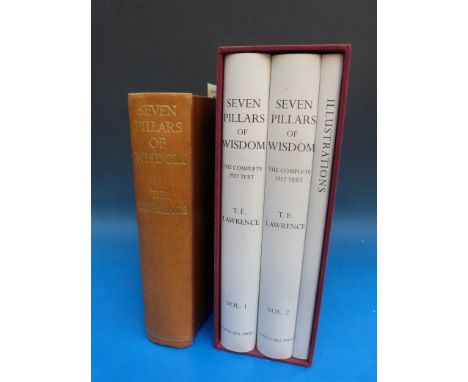 Lawrence T E: "Seven Pillars of Wisdom" London and Toronto (1935), First Trade Edition, together with the same work in three 