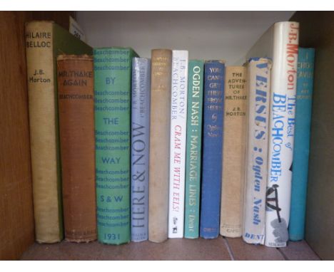 J. B. Morton ('Beachcomber') a collection of first editions including 'The Best of Beachcomber', 'The Adventure of Mr Thake; 