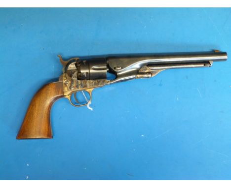 A Pietta New Army 44 black powder revolver serial number 172518.  PLEASE NOTE THAT A VALID RELEVANT FIREARMS/SHOTGUN CERTIFIC