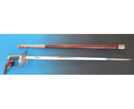 An Edward VII 1897 pattern infantry officer's sword by Henry Wilkinson, inscribed to blade "Royal Military College drill priz
