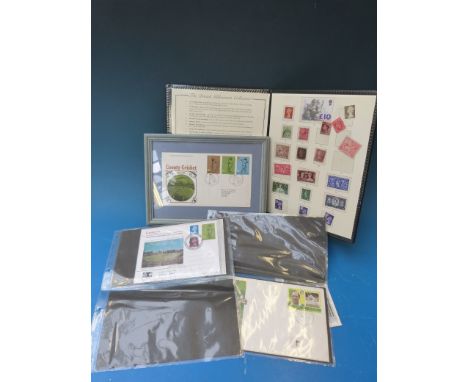 A British Millennium Collection folding and various cricket first day covers