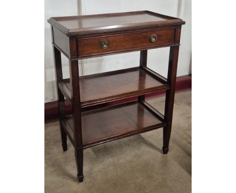 An Edward VII mahogany three tier buffet 