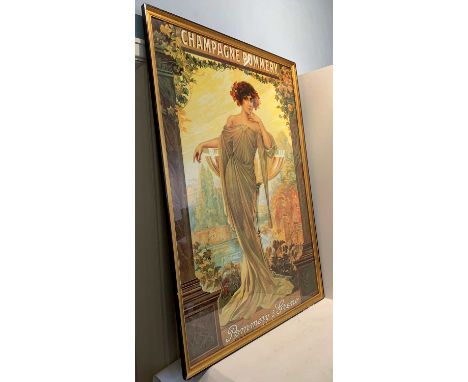 A Framed Poster / Print Champagne Pommery &amp; Greno (1902) 93 x 129 cms