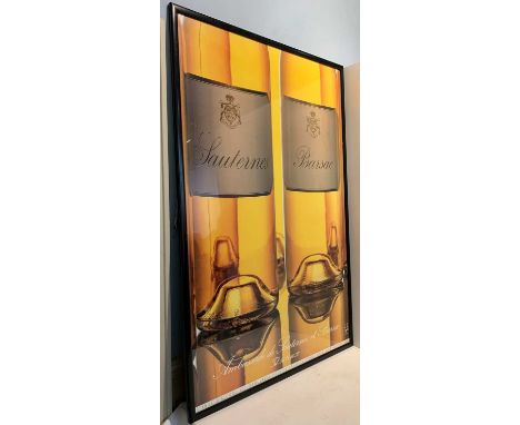 A collection of 8 nicely framed Wine, Cognac and Armagnac prints and posters comprising : 1. Ambassade de Sauternes et Barsac