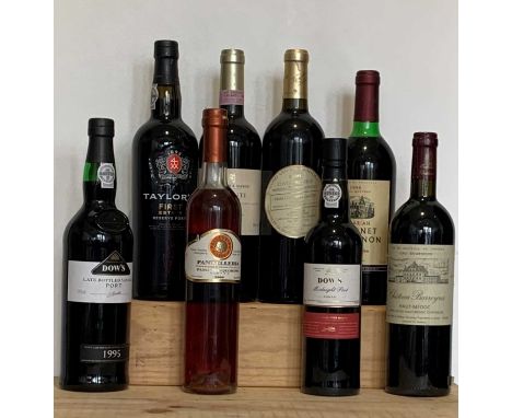 8 Bottles mixed Lot of Red Drinking wines Dessert Wine and Port comprising : 1 bottle Chateau Haut Gaudin ‘Cuvee Prestige’ 1i