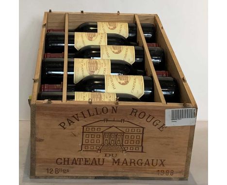 12 Bottles (IN OWC) Pavillon Rouge du Chateau Margaux 1998 (Second wine of Chateau Margaux 1er Grand Cru Classe Margaux) (all