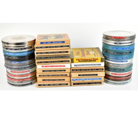 FILM/CINEMA & PROJECTION INTEREST; over thirty-five 16mm format film reels of mixed interest including Oswald Rabbit in Brat 
