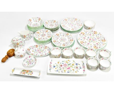 MINTON; a part 'Haddon Hall' part tea/dinner service (approx 50 pieces in total).Additional InformationLight general wear, ap