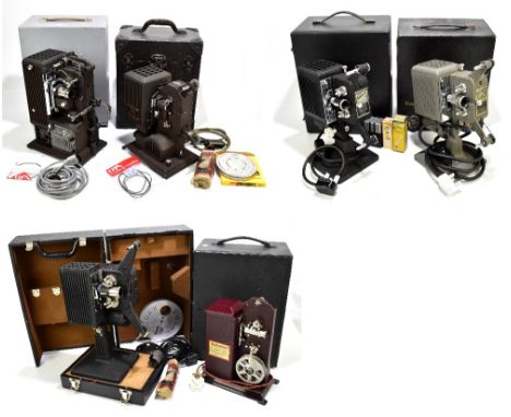 FILM/CINEMA & PROJECTION INTEREST; five Kodascope projectors comprising model EE, 8-45, Model L, Model 80 and Kodascope 8, al