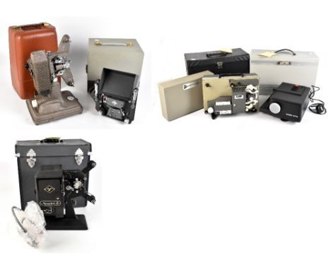 FILM/CINEMA & PROJECTION INTEREST; five projectors comprising Zeiss Ikon slide projector, Agfa Movector Boots Zoom Deluxe Aut