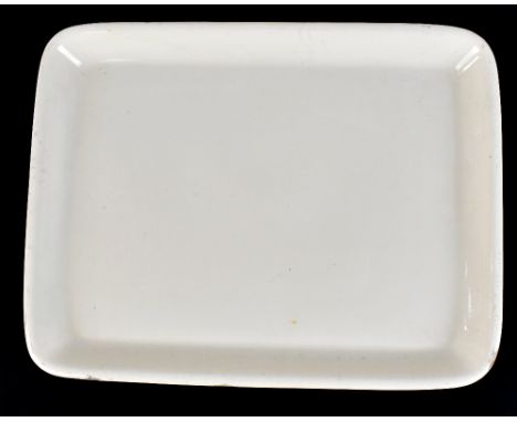 PARNALL &amp; SONS LTD OF LODGE CAUSEWAY FISHPONDS BRISTOL; a 19th century ironstone butcher's butter slab, 44 x 34cm.Additio