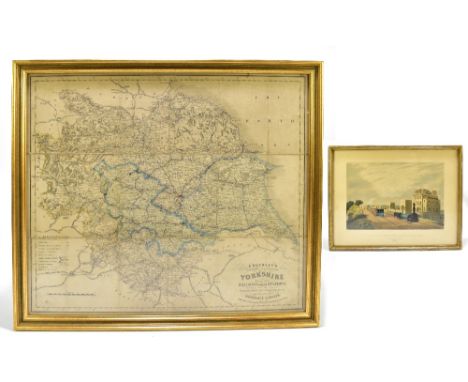 G F CRUCHLEY OF FLEET STREET; 'Railway and Station Map of Yorkshire Showing all the Railways &amp; Names of Stations, also th