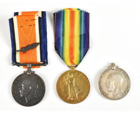 Three World War I Canadian Issue Medals comprising a War and Victory duo awarded to 160464 Pte. W.J. Stoddart 49-Can.Imf., th