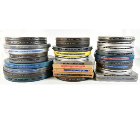 FILM/CINEMA & PROJECTION INTEREST; thirty 16mm and 9.5mm film reels of mixed interest including Delores, Blackmail, A Study i