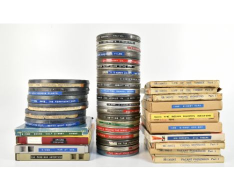 FILM/CINEMA & PROJECTION INTEREST; approximately forty film reels of mixed format and interest including the Coronation Proce